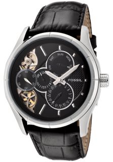 Fossil ME1038  Watches,Mens Twist Chronograph Black Dial Black Embossed Leather, Chronograph Fossil Automatic Watches
