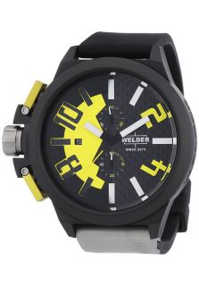 Welder K35 2502  Watches,Mens K35 Black & Yellow Dial Black Rubber, Casual Welder Quartz Watches