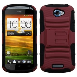 ASMYNA Red/ Black Armor Case for HTC One S ASMYNA Cases & Holders