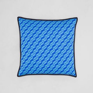 geometric cubes pattern lambswool cushion by the pattern guild