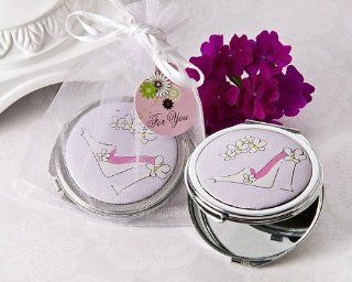 "Sassy Stiletto" High Heel Compact Mirror Favor   Bridal Party Shower Favors, Baby Girl Party Shower Giveaways (Bulk Buy Sale)  