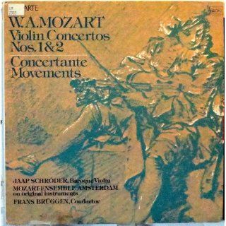 Mozart Violin Concertos No. 1 & 2 , Schroder, Pro Arte Records Music