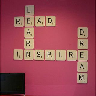 giant scrabble wall letter by copperdot
