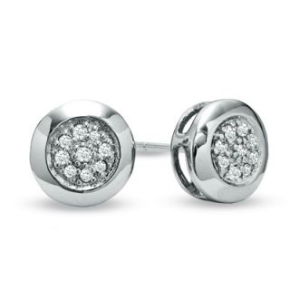 CT. T.W. Diamond Composite Stud Earrings in Sterling Silver