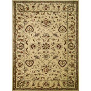 Concord Global Hampton Rectangular Cream Floral Area Rug (Common 8 ft x 11 ft; Actual 7 ft 10 in x 10 ft 6 in )