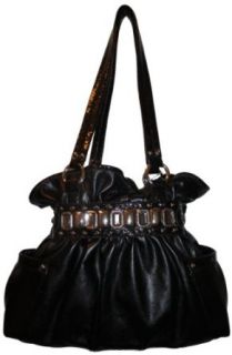Kathy Van Zeeland Purse Handbag Monte Carlo Belt Shopper Black Clothing