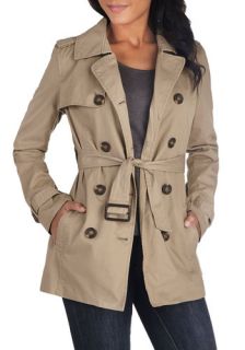 Classic and Chic Trench in Khaki  Mod Retro Vintage Coats
