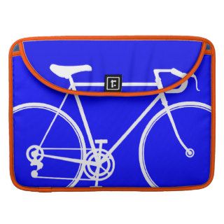 Electric Blue Bike design Sleeves For MacBook Pro