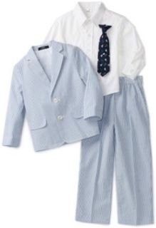 Nautica Dress Up Boys 2 7 Nautica Suit Four Piece Set, Medium Blue, 4T/4 Clothing