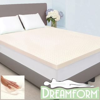 Dream Form Plus Ventilated 3 inch 4 pound High Density Queen/ King  size Memory Foam Mattress Topper Dream Form Memory Foam Mattress Toppers