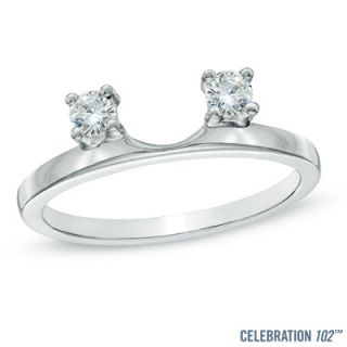 Celebration 102® 1/4 CT. T.W. Diamond Solitaire Enhancer in 18K White