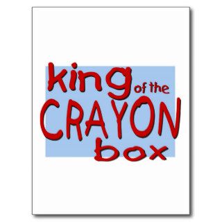 King of the Crayon Box Post Card