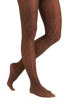 Leopard Luster Tights  Mod Retro Vintage Tights