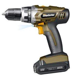 Rockwell SS2800 18 Volt Shop Series Lithium Drill with 1 Battery   Power Pistol Grip Drills  