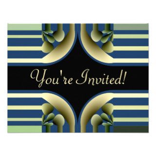 Dramatic Colorful Abstract   Anniversary Invite