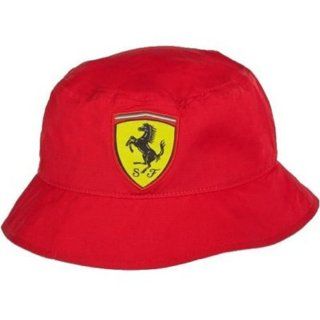 Ferrari Shield Bucket Hat   Red  Cheerleading Equipment  Sports & Outdoors