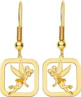 14K Gold Disney Tinker Bell Earrings Jewelry Jewelry