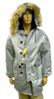 Corinth N3B Air Force Style Flight Parka with Genuine Coyote Fur Hood. Made in USA at  Mens Clothing store