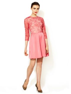 Lace Bodice Fit and Flare Dress by Erin Fetherston