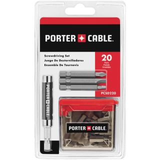 PORTER CABLE 20 Pc Screwdriving Tic Tac Box