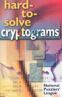 Hard To Solve Cryptograms **ISBN 9780806958095**   Books