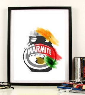 marmite illustrated fine art print or canvas by i love art london