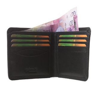 utah leather wallet with pull out id section by adventure avenue
