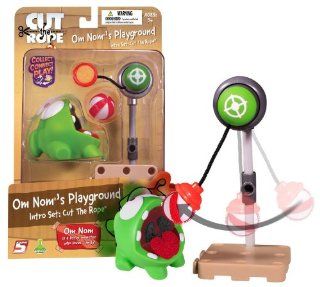 Om Nom's Playground   Intro Set Rope   Cut The Rope ~2" Mini Figure Playset Toys & Games
