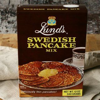 Lunds Swedish Pancake Mix, 12 ounce  Pancake And Waffle Mixes  Grocery & Gourmet Food