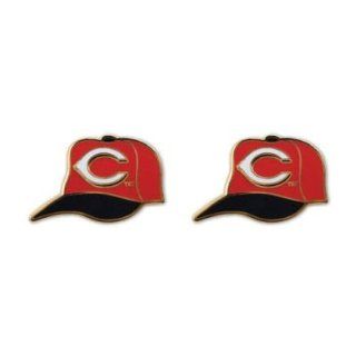 Cincinnati Reds Stud Earrings Cap Design  Sports Fan Earrings  Sports & Outdoors