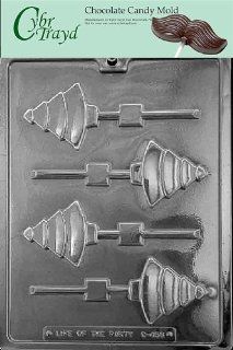 Cybrtrayd C456 Lolly Christmas Chocolate Candy Making Mold, Christmas Tree Kitchen & Dining