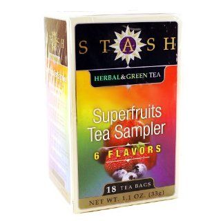 Stash Premium Superfruits Tea Sampler, 18 TB  Grocery Tea Sampler  Grocery & Gourmet Food