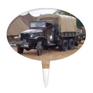 Vintage Military Truck Cake Pick