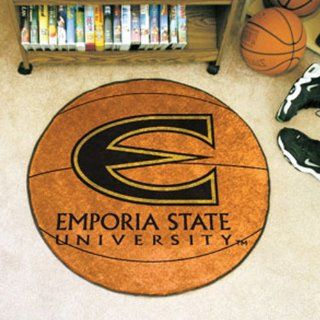 FANMATS NCAA Emporia State University Hornets Nylon Face Basketball Rug Automotive