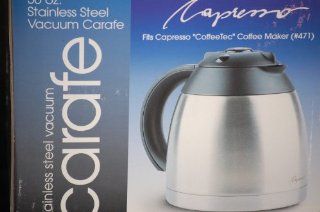 Capresso 4471.01 10 Cup Stainless Vacuum Replacement Carafe with Lid for CoffeeTEC 471 Coffeemaker Kitchen & Dining