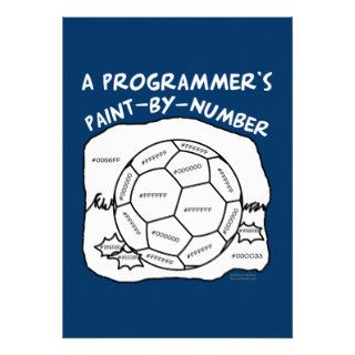 Programmer's Paint by Number Custom Invites