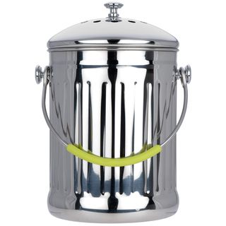 MIU France Stainless Steel Compost Pail with Charcoal Filter Miu France Cooking Tools
