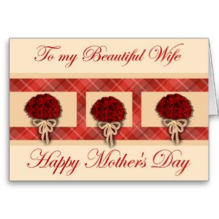 Happy Mother's Day to Wife Husband Cards