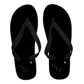 Black and White Big Dipper Sandals