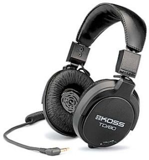 Koss TD 80 Adjustable Headphones with Earcup Volume Control —