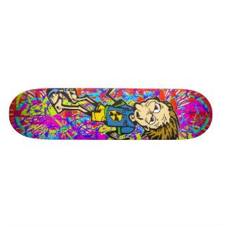 Electro Pop Dance Custom Skateboard