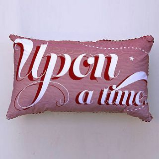 once upon a time cushion by old threads