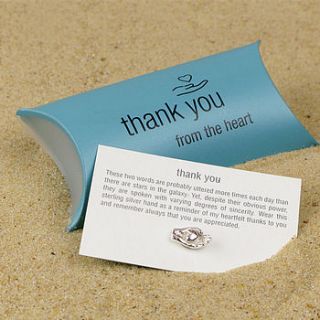 silver thank you keepsake by tales from the earth