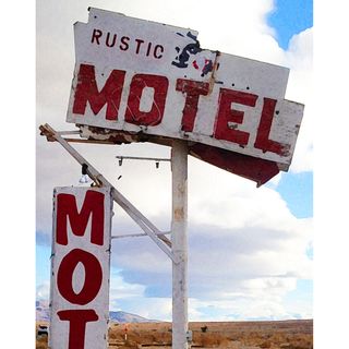 Art in Style Vintage Rustic Motel Sign Giclee Canvas Wall Art Art in Style Canvas
