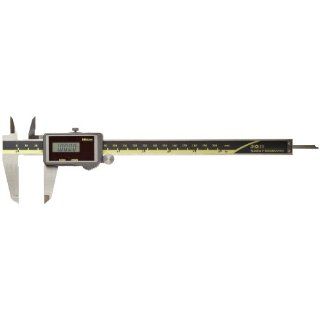 Mitutoyo 500 475 Digital Calipers, Solar Powered, Inch/Metric, for Inside, Outside, Depth and Step Measurements, Stainless Steel, 0"/0mm 8"/200mm Range, +/ 0.001"/0.01mm Accuracy, 0.0005"/0.01mm Resolution