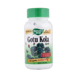 Natures Way Gotu Kola Herb, 475mg 100 Capsules Health & Personal Care