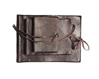 eco kubu leather photo album by nkuku