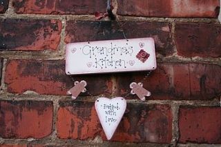 handmade 'grandma's kitchen' sign by primitive angel country store