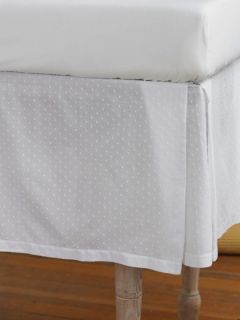Swiss Dot Crib Skirt Organic Cotton by Coyuchi