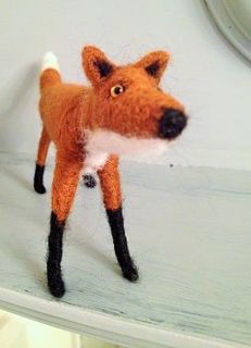 fox felt decorative ornament by little patch